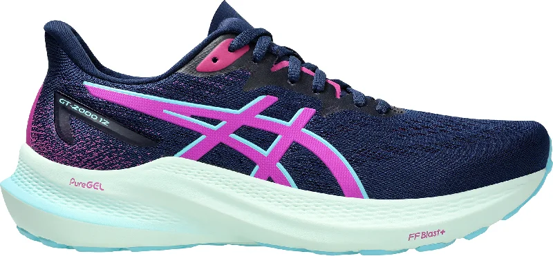 Asics GT 2000 12 Womens Running Shoes - Navy