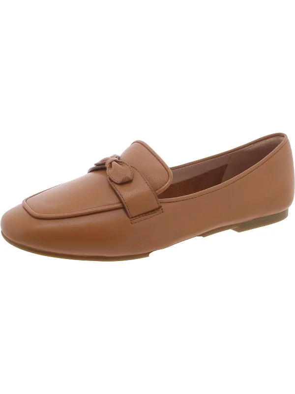 York Womens Leather Slip-On Loafers