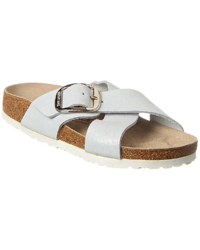Reduced Price Birkenstock Siena Big Buckle Narrow Fit Suede Sandal