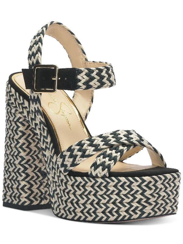 YEAR-End Clearance Brycen Womens Woven Ankle Strap Platform Sandals