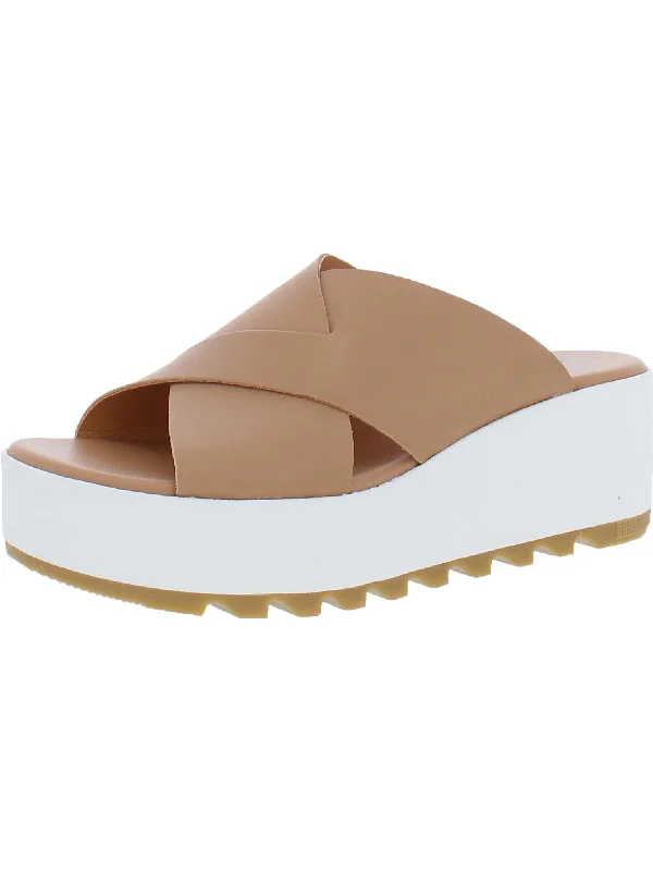 Upgrade Your Wardrobe For Less Cameron Womens Slip On Open Toe Platform Sandals