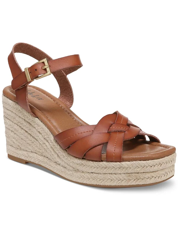 Carresp Womens Ankle Strap Wedge Espadrilles