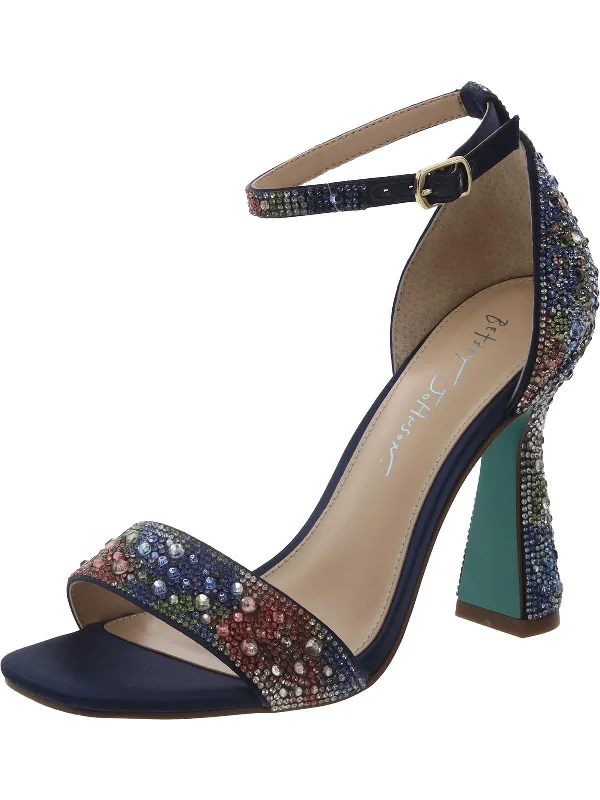 Special Savings Dani Womens Satin Embellished Heels