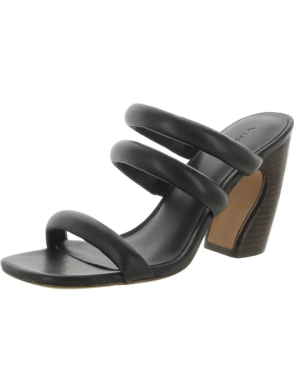 Crazy Deals Dara Womens Leather Slip On Heels