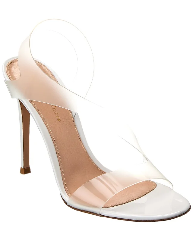 Gianvito Rossi Metropolis 105 Vinyl & Leather Sandal