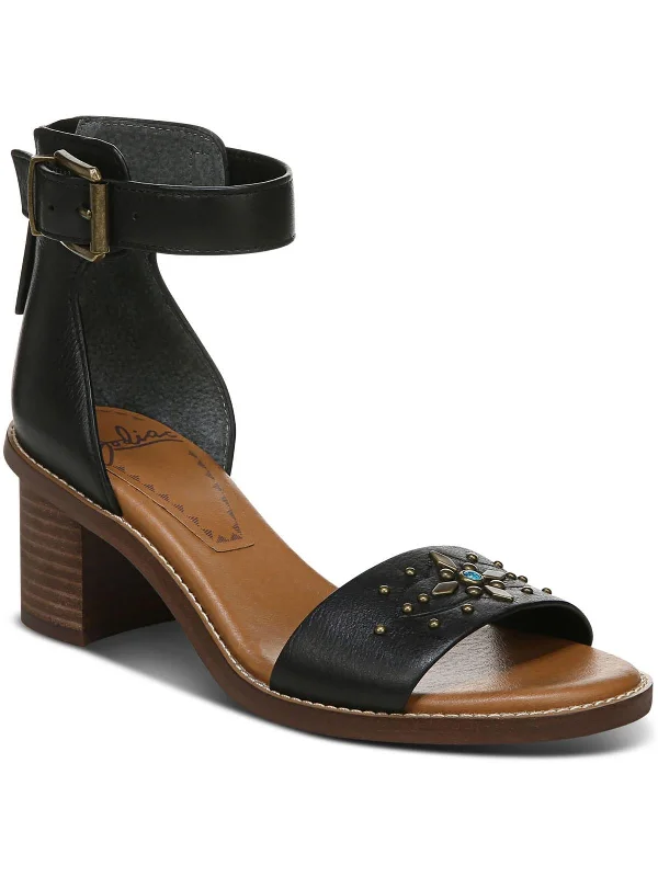 Exclusive Access Ilsa Stud Womens Leather Studded Ankle Strap