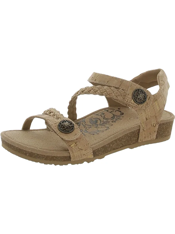 Weekend Extravaganza: Shop Now Jillian Womens Leather Strappy Wedge Sandals