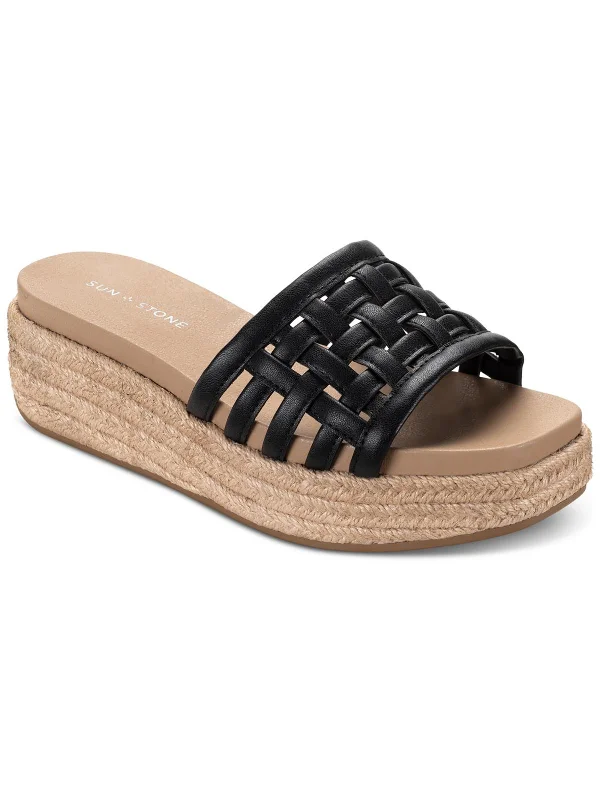 Can't Miss JORDANAA Womens Square toe Manmade Espadrilles