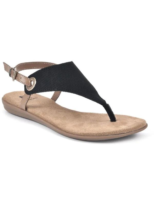 Flash Sale London Womens Buckle Thong Flat Sandals