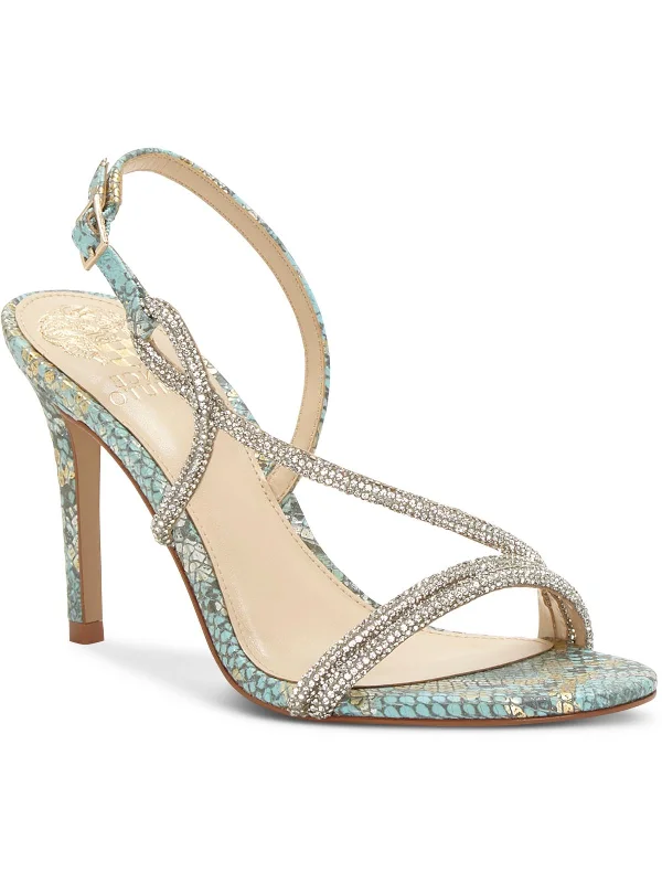 Today’s Special Luanna Womens Suede Rhinesone Heels