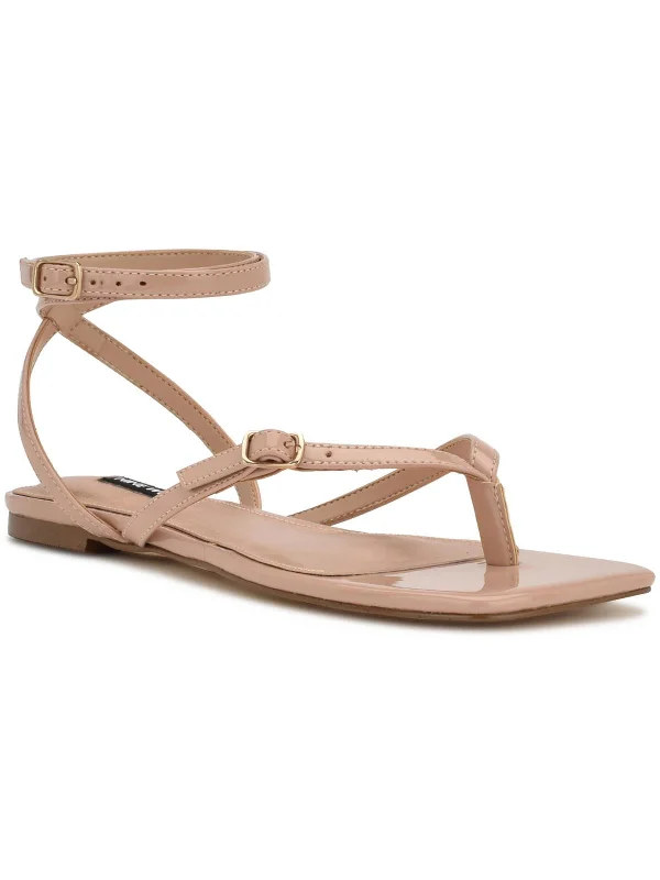 Weekend Offers That Please NELSON3 Womens Square toe Ankle strap Gladiator Sandals