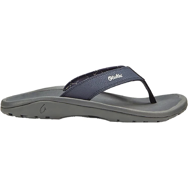 Shop and Save Men's OluKai Ohana Blue Depth/Dark Shadow Synthetic