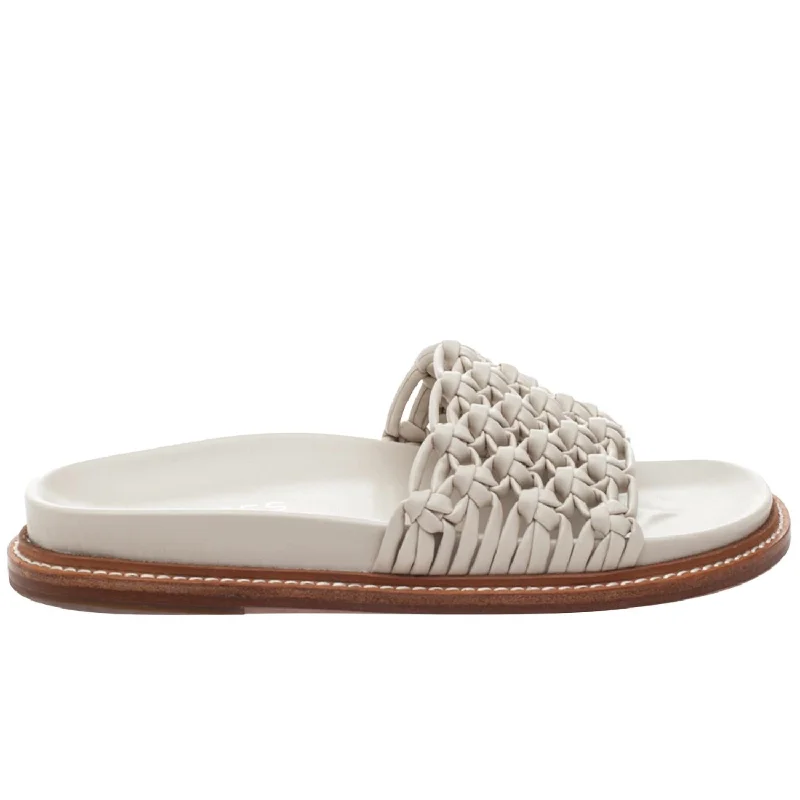 Robie Sandal In Off-White Woven