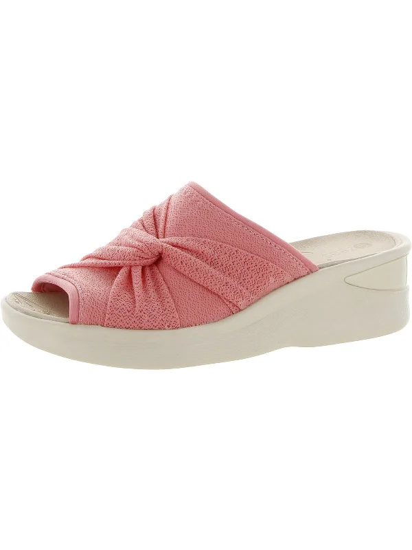 Weekend Discounts to Grab Smile II Womens Slip On Wedge Sandals