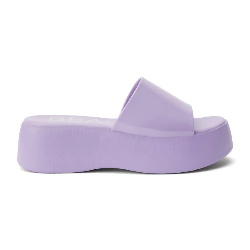 Solar Platform Sandal In Lilac