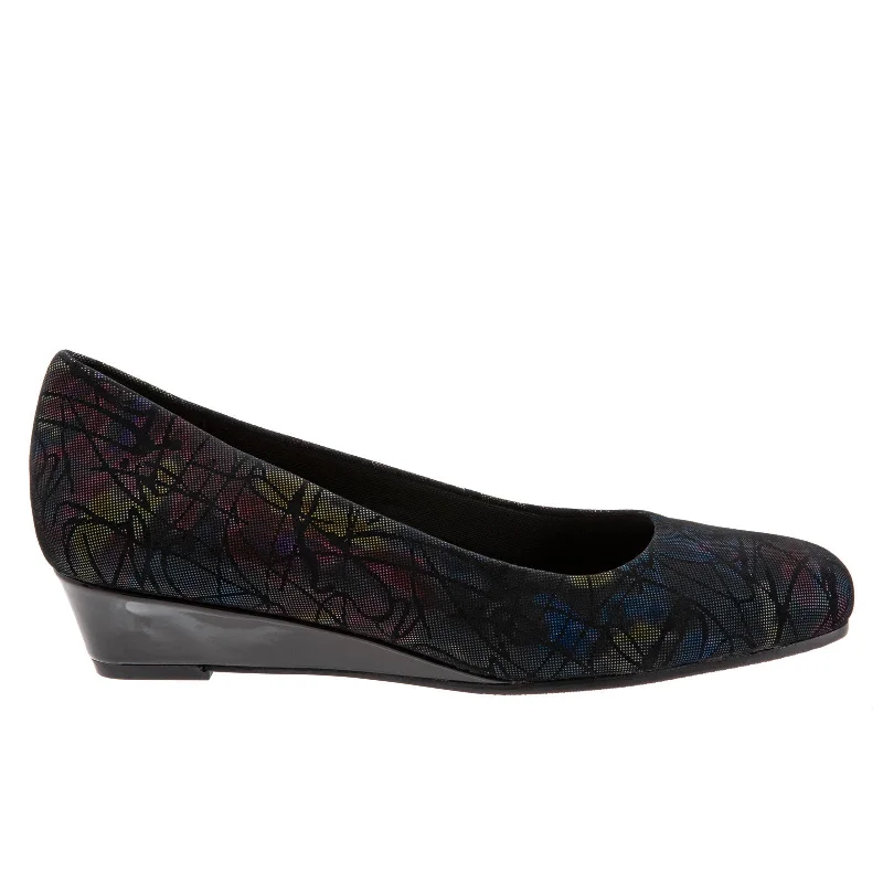 Deal Dash Trotters Lauren T1110-095 Womens Black Extra Narrow Loafer Flats Shoes