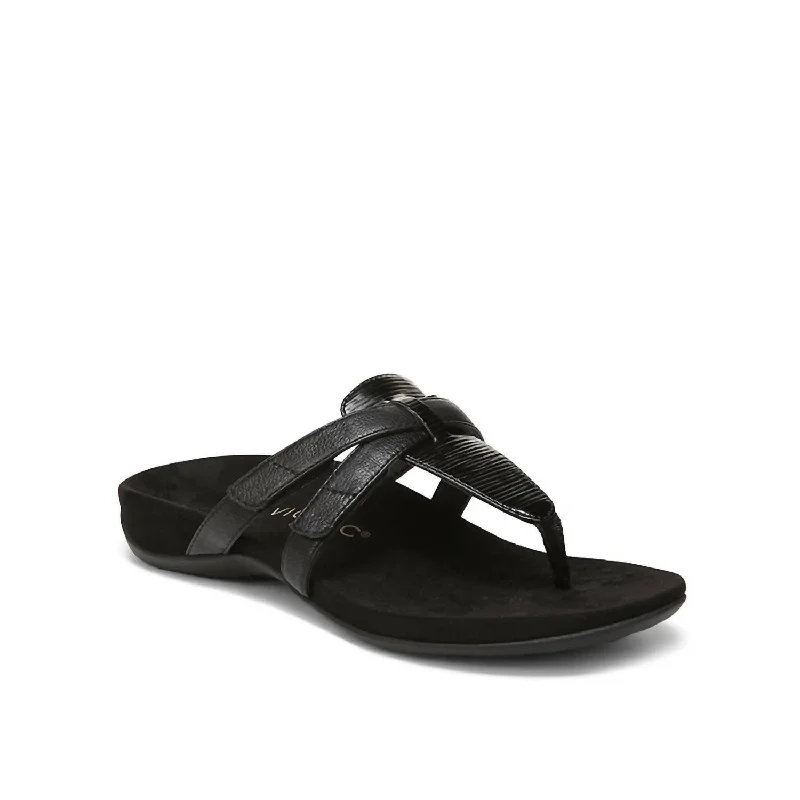 Women's Karley Sandal In Black Wavy