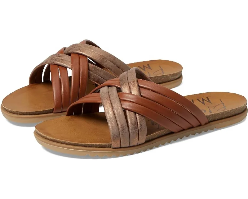 Take Advantage Women's Myll Sandals In Scotch Mandala/bronze Moon Metallic