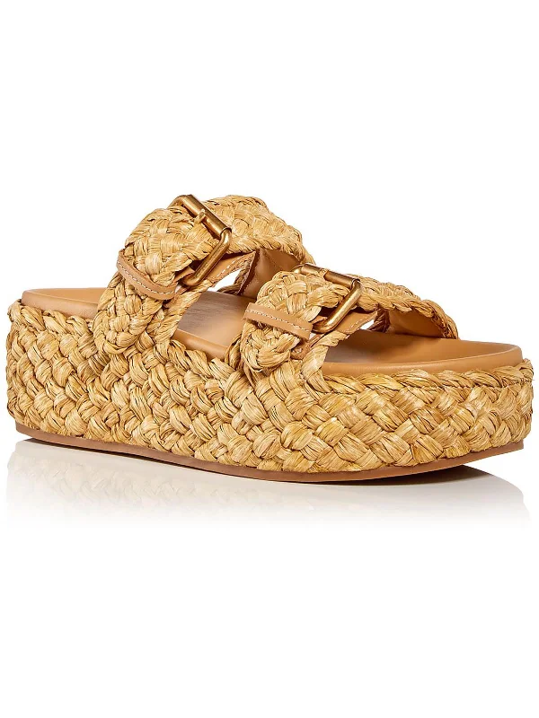 Price Drop ZIGGY Womens Leather Slip On Platform Sandals
