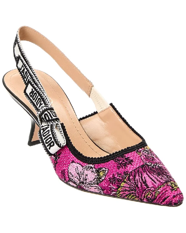 Dior J'adior Canvas Slingback Pump