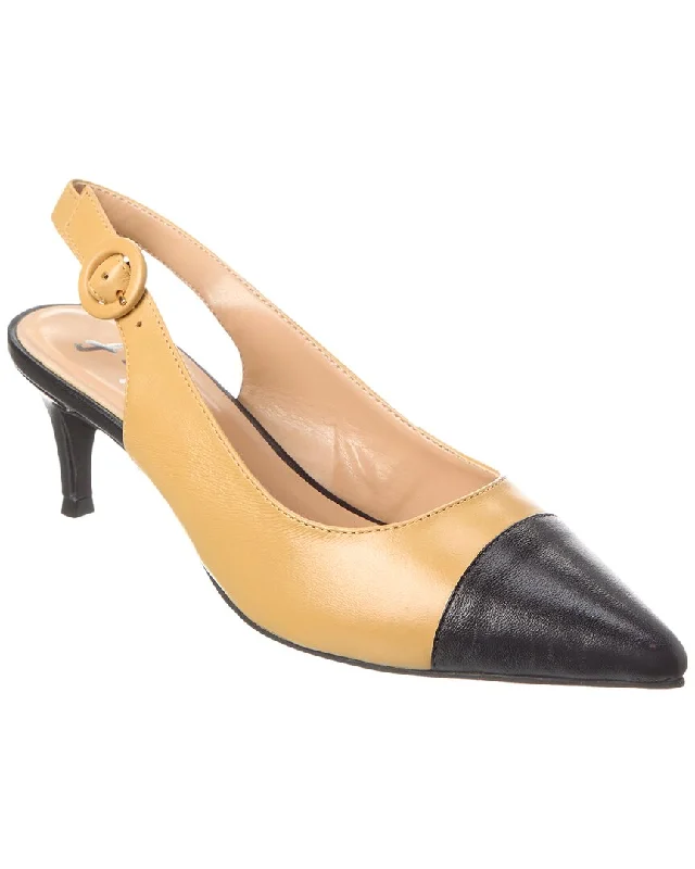 French Sole Skylar Leather Slingback Pump