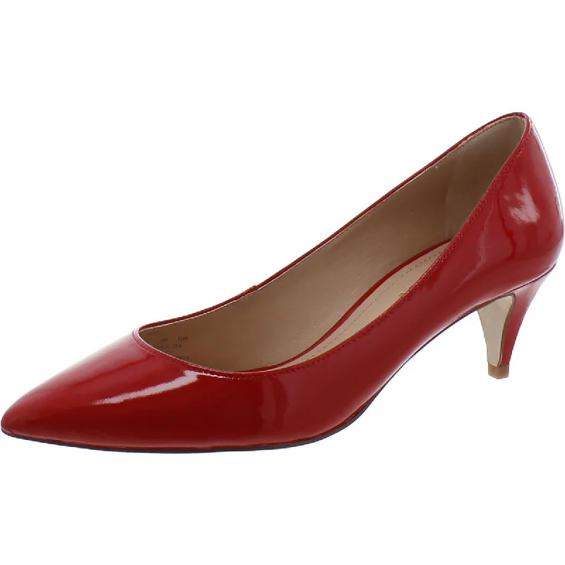 SLOANE Womens Patent Leather Slip On Pumps