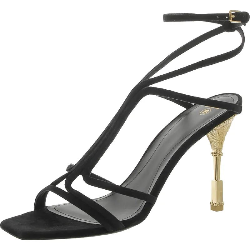 Sandal Moneta Womens Strappy Square Toe Heels