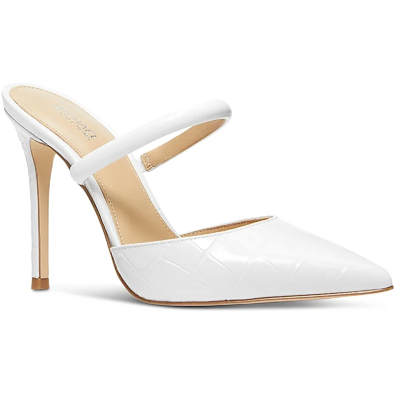 Markdowns Jessa Womens Leather Pointed Toe Mules