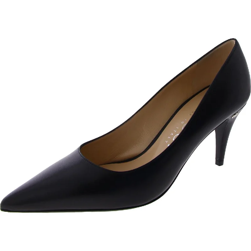 Price Buster Womens Leather Pointed toe Kitten Heels