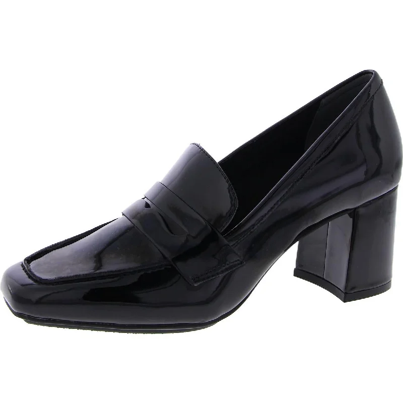 Lowest Prices This Weekend – Don't Miss Out Womens Patent Slip On Loafer Heels