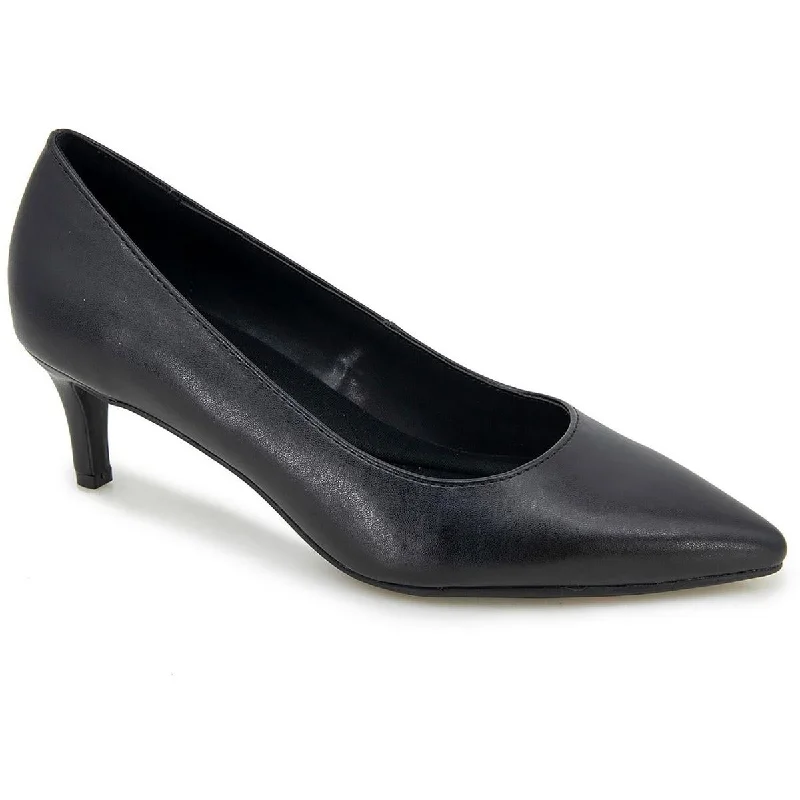 Bexx Womens Faux Leather Kitten Pumps