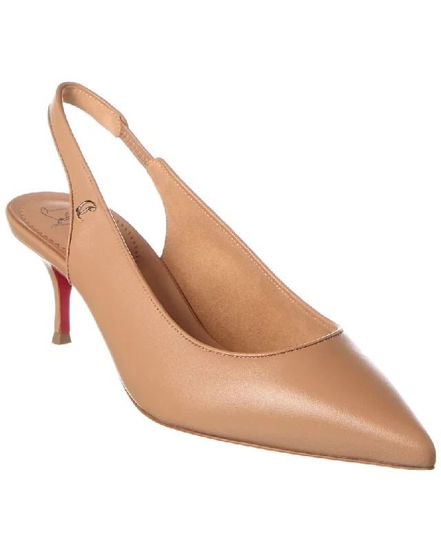 Christian Louboutin Sporty Kate 55 Leather Slingback Pump