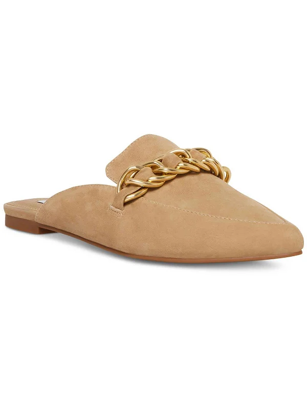 Faine  Womens Suede Pointed Toe Mules