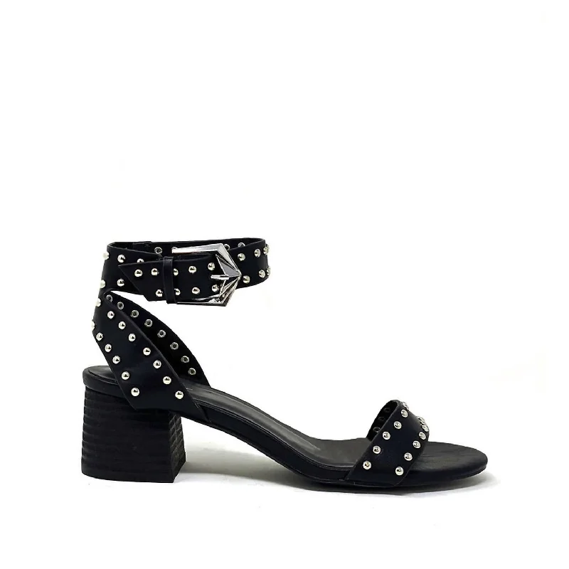 Hayes Heeled Sandal In Black