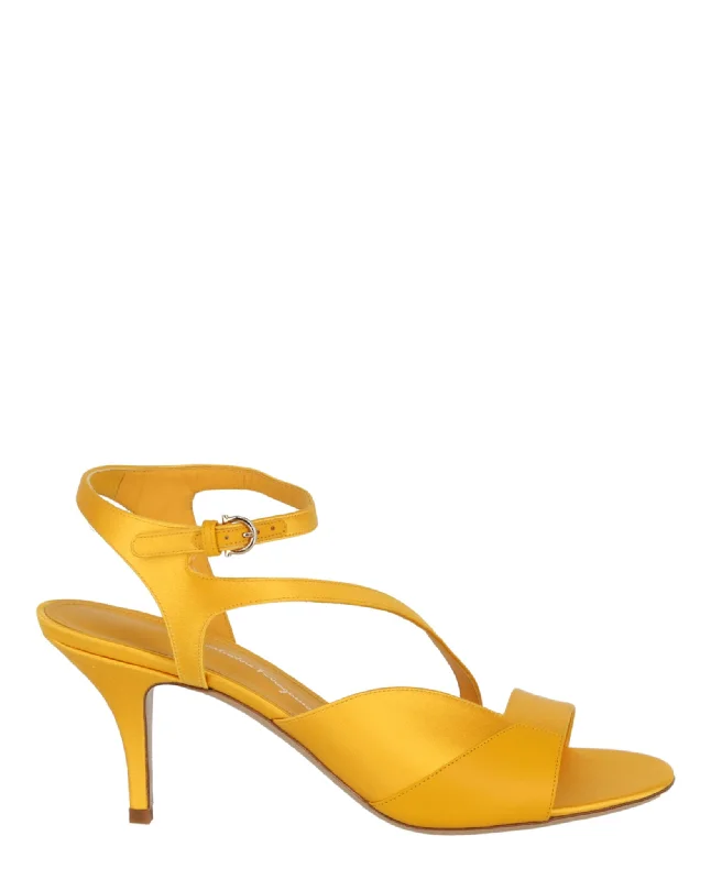 Olga Satin Heel Sandals