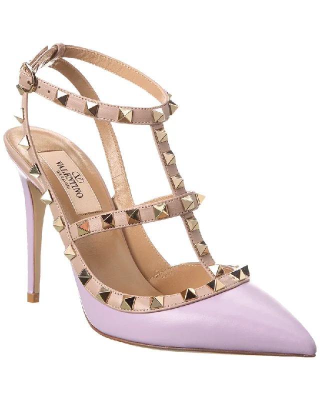 Valentino Rockstud Caged 100 Leather Pump